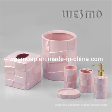 Accessoire de salle de bain en céramique en porcelaine rose (WBC0470B)